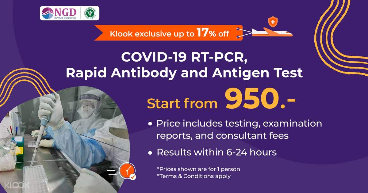 Next Day Result Covid 19 Rt Pcr And Rapid Antigen Test In Nonthaburi By New Gen Lab Klook Singapore